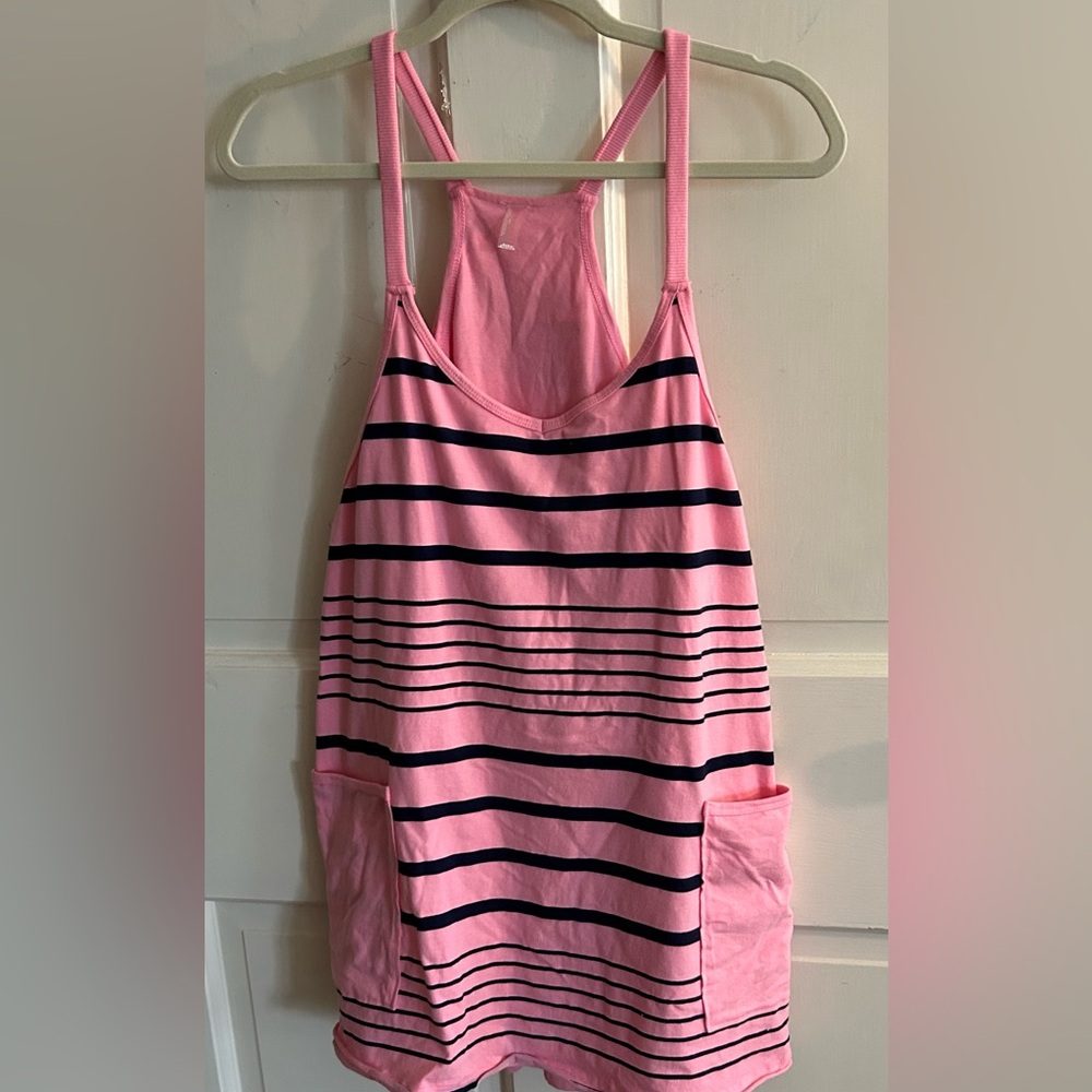 - FREEPEOPLE WE THE FREE HOTSHOT MINI DRESS pink blue rare romper